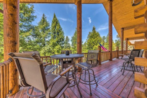 Quiet Ruidoso Cabin with Deck and Private Hot Tub